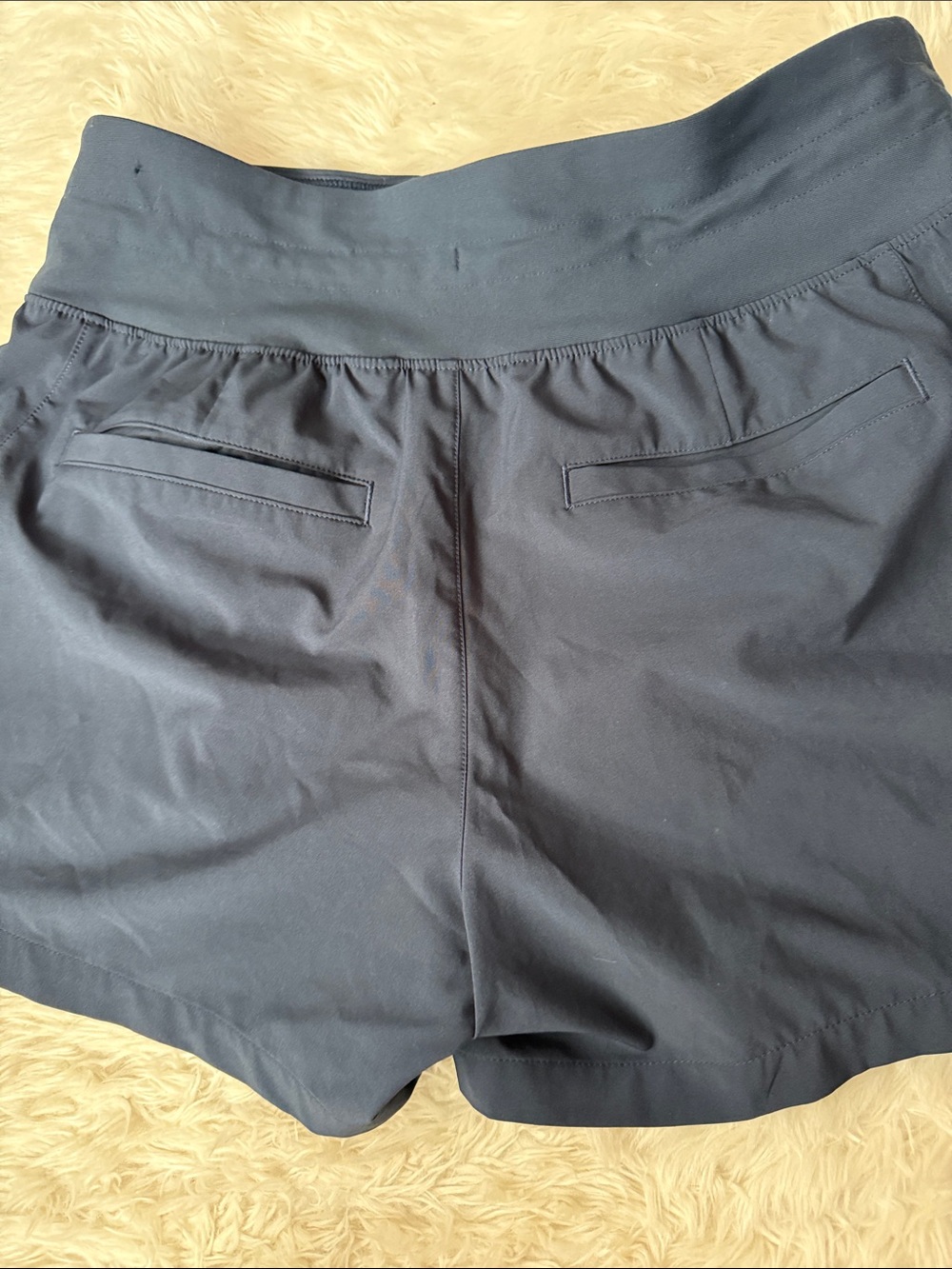 CALIA by Carrie Underwood Navy Athletic Shorts 4” - Picture 3 of 4